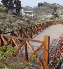 廣安水上棧道及欄桿、水車(chē)木結(jié)構(gòu)工程